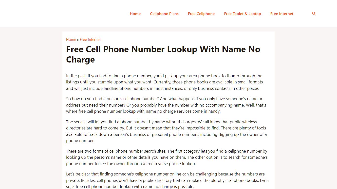 Free Cell Phone Number Lookup With Name No Charge 2022 - Best All Review